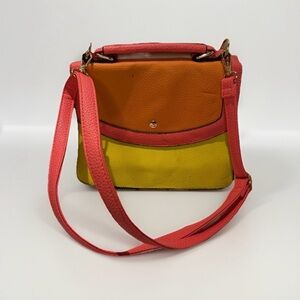 Vibrant Crossbody Bag in Orange and Yellow